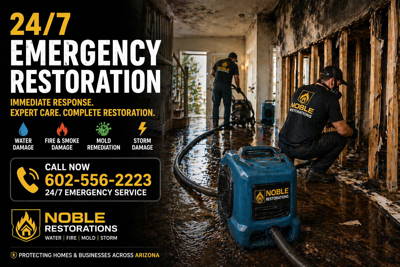 Emergency mold removal response team in Scottsdale AZ